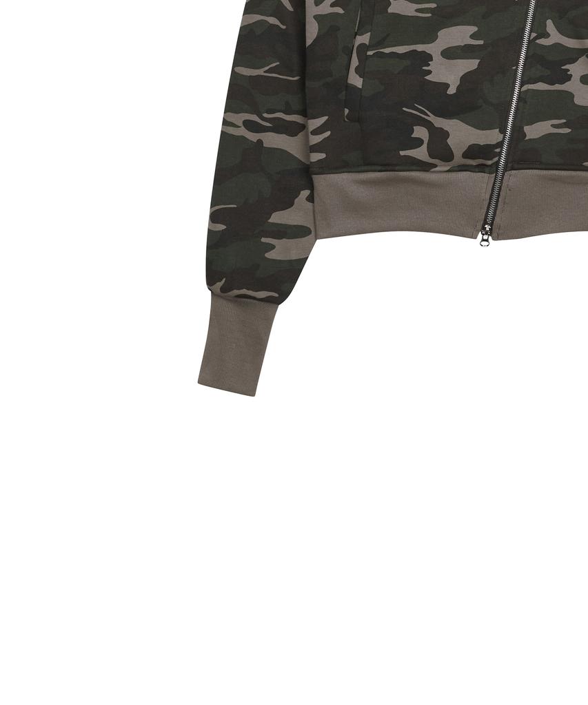 Luvistrue Gt Мех Несбалансированный Капюшон На Молнии(Camo)