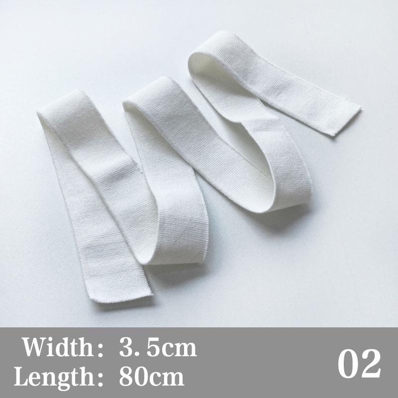 3,5*80 см для аксессуаров для одежды, эластичная хлопчатобумажная ткань, эластичный воротник-манжеты, отделка, трикотажная резинка
