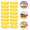 Подставка для торта высокой температуры, формы для хлеба, жиронепроницаемые формочки для кексов, овальная бумажный желтый держатель