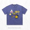 Summer Retro Washed Cotton Short Sleeve T-Shirt Men Women Streetwear Hip Hop Breathable Tops Tee