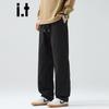 CHOCOOLATEit Men's Loose Straight Thermal Cotton Cargo Pants