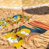 Мультяшное милое THE S-SIMPSONS Полотенце Сушилка Банное полотенце Подходит для легкого плавания Кемпинга Йоги Пляжа Вне