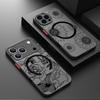 Магнитный Простой Цветочный Чехол Для Телефона Для iPhone 17 15 16 Pro Max 14 13 Pro 17 Для Magsafe Беспроводной Заряд Мягкий Край Жесткая ПК Крышка