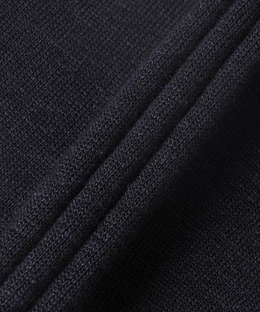 Батонео Нормандия Льняная футболка с коротким рукавом - Черная / Bn26Sm071Black