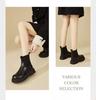 Elastic Women's Autumn/Winter Height-Increasing Sock Boots with Thick Sole & Round Toe - New 2025 Chelsea Ankle Boots, British Style.