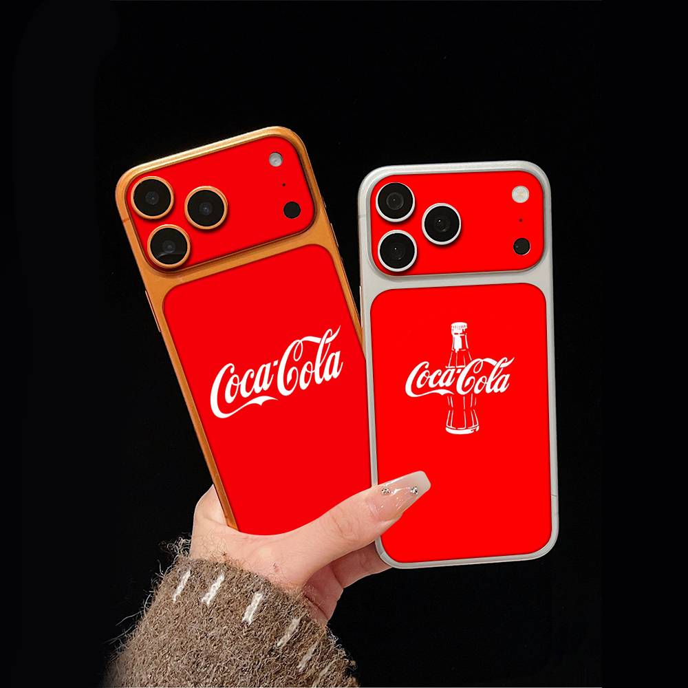 Логотип C-COCA C-COLAS Для iPhone 17 Pro 17 Pro Max Задняя наклейка-скин Защитная декаль Обёртка