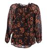Топ блузка carlina с принтом черный и красный Женский DEELUXE 74