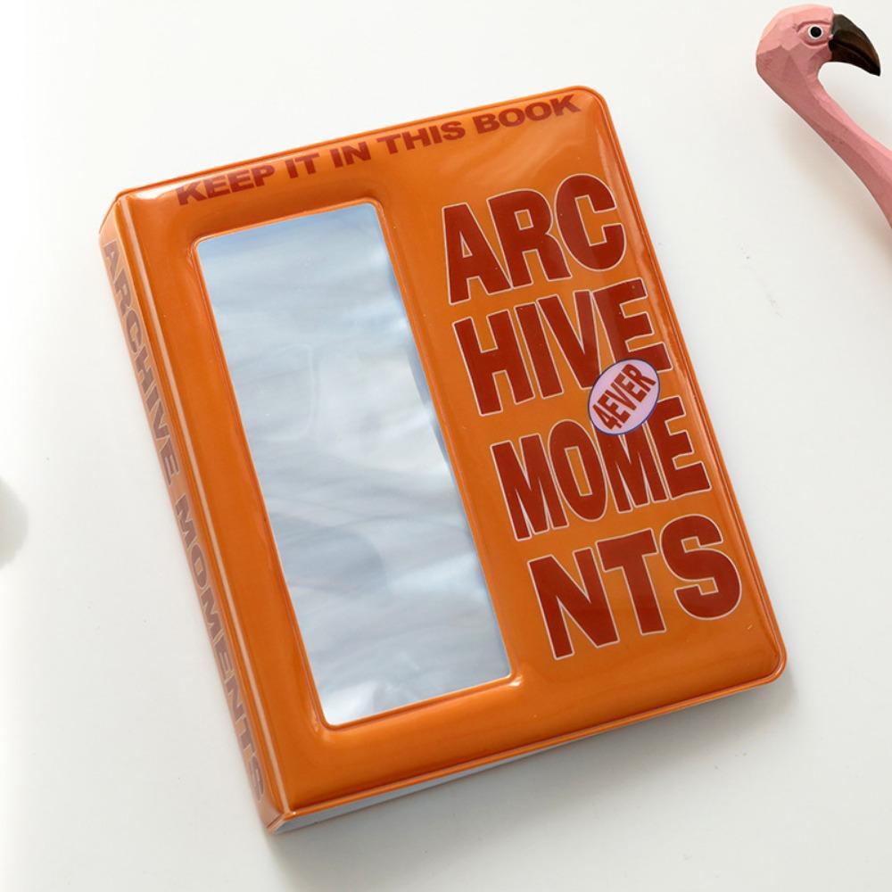 Clear Pockets Photo Album Holder Cute Cartoon Small Card Collect Book Letters