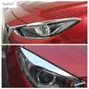 Для Mazda 3 AXELA 2014 2015 2016 Передняя фара Накладка Бровь Декоративная Накладка Хром ABS Автоаксессуары Внешний вид