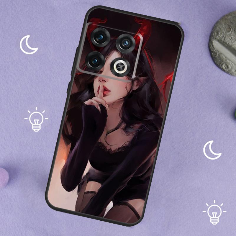 Эстетичная Дьяволица Плохая Девушка Для OnePlus 15 13 12 11 13R 12R 10R 13T 10T 8T Чехол Для OnePlus Nord 5 CE 3 2 4 Lite N20 N30
