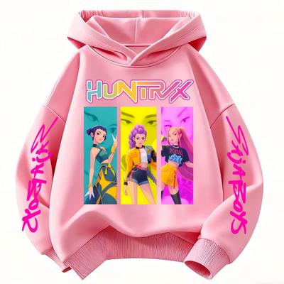 K-pop Охотники на демонов Саджа Мальчиковая одежда Ребенок Девочка Мальчик Мода Повседневные Толстовки Наряды для девочек Уличный стиль Харадзюку Толстовка Свитшот