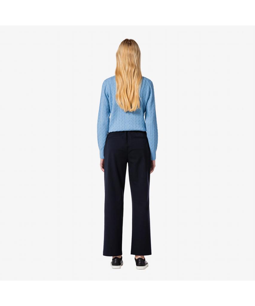 LACOSTE Женские прямые фланелевые укороченные брюки Hf671E-55N 166