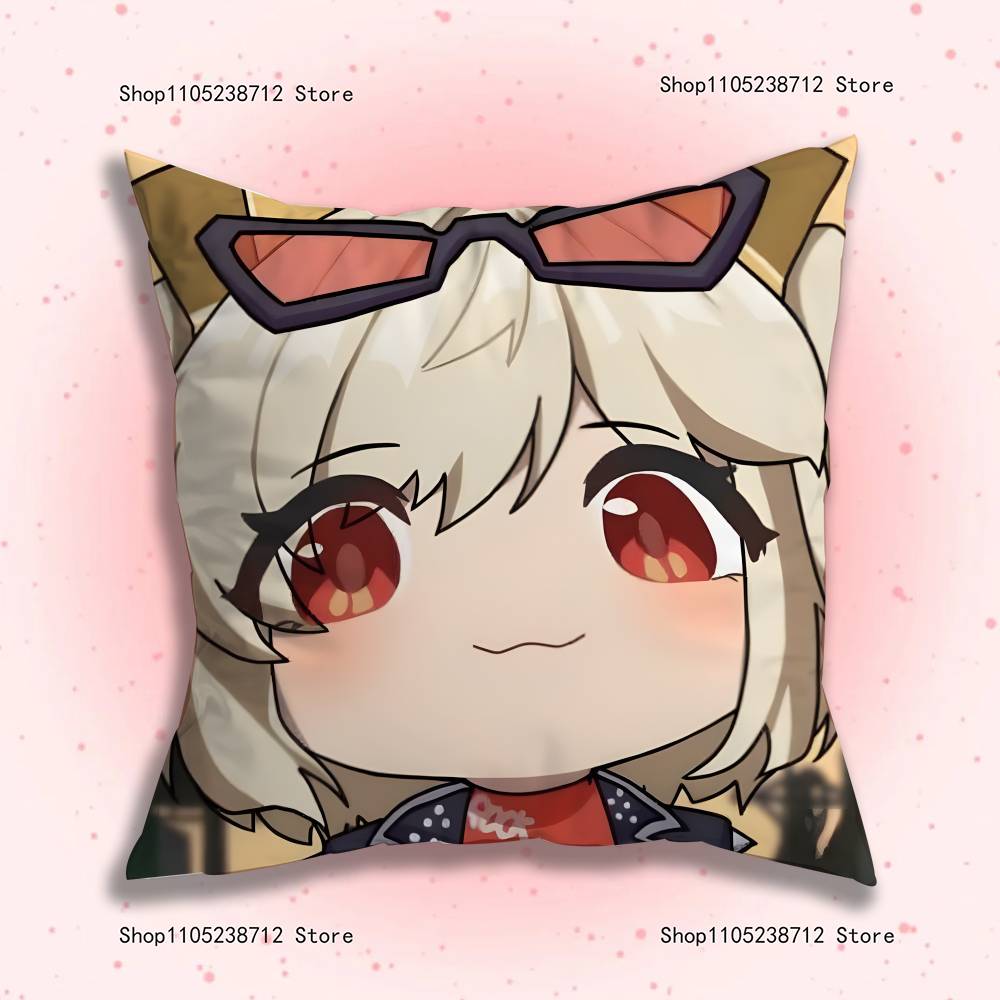 Cute Game TTrickcal Anime Pillow Case Antidustmite Pillowcase Invisible zipper silky short plush Sofa cushion cover