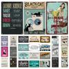 Laundry Vintage Tin Sign Funny Metal Plaque Pin Up Girl Retro Plate Wall Art Painting for Home Room Washroom Posters Decor