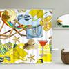 Sunlight Beach Waterproof Fabric Shower Curtains 3D Printing Palm Tree Bath Curtain For Bathroom Bathtub Decoration With Hooks