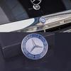 Для Mercedes Benz 3-контактный ABS Значок автомобиля Передняя верхняя решетка Край капота Значок на головной части капота для Mercedes Benz Нового E/S Класса Звезда Пшеница
