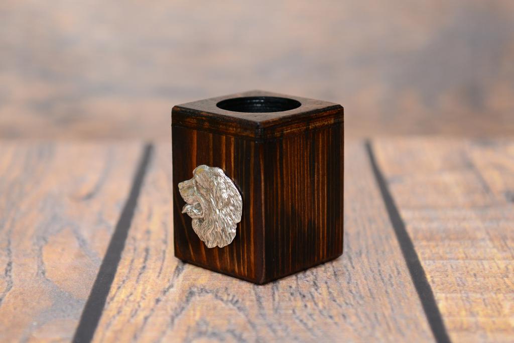 Bernese Mountain Dog, Berner Sennenhund I – Wooden candle holder with a dog, a unique souvenir after losing a dog | Art-Dog