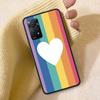Rainbow Gradient Love Phone Case For Redmi Note 13 14 15 Pro Plus 12 13C 12C 15C 9 10 10C 9T 9C 9A TPU Soft Cover Clear Cell Cas
