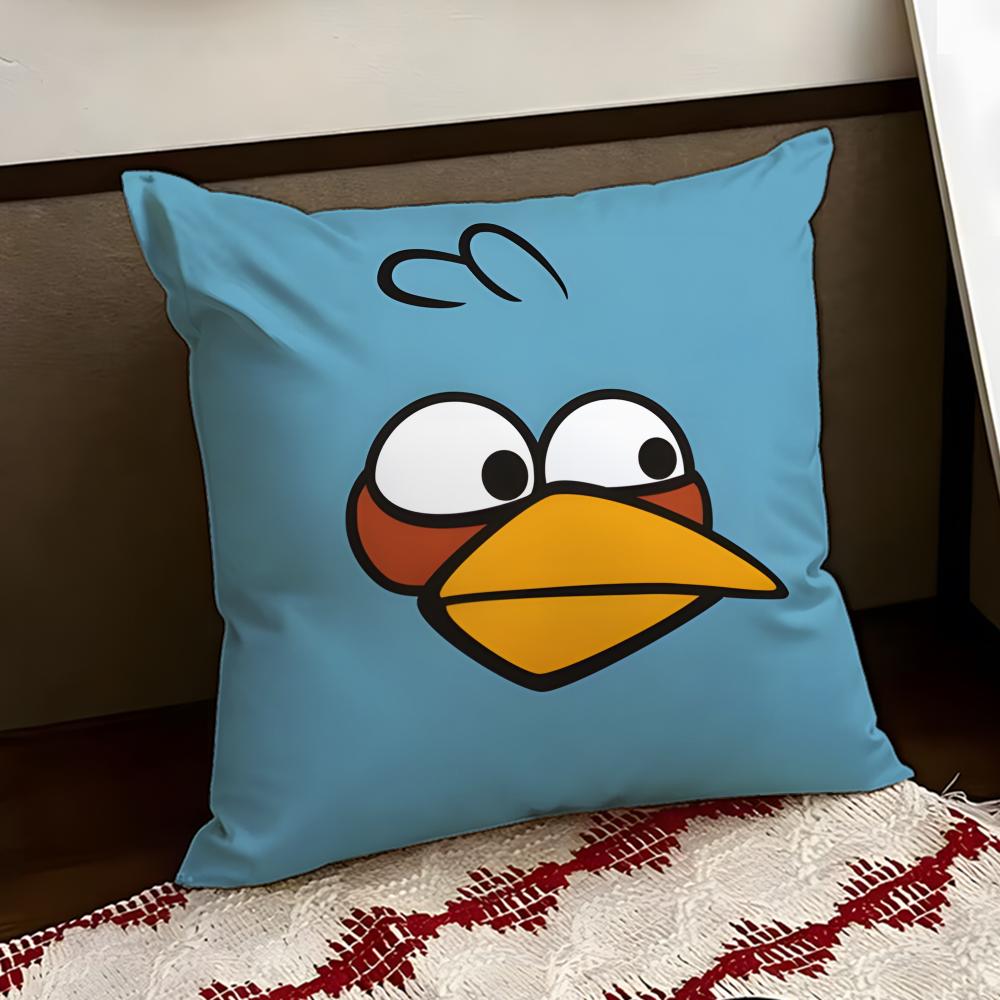 Anime AAngry BBirdsS Cushion Cover Reversible Soft Durable Pillow Cover Home Car MultiScene Use for Daily Comfort
