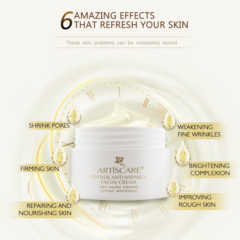 ARTISCARE Пептидный крем для лица против морщин + роликовый массажер для сыворотки для глаз + золотой крем для глаз 3 шт./лот, удаление темных кругов