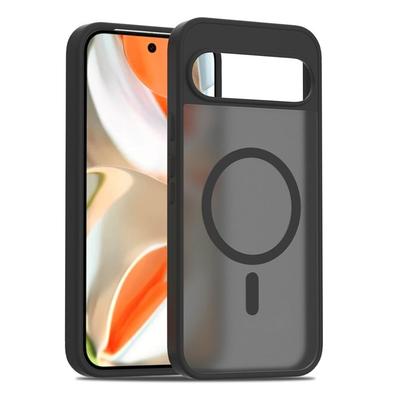 Шелковистый гладкий чехол TPU/PC для Google Pixel 9 Pro XL 9A - совместимый с беспроводной зарядкой MagSafe гибридный прочный ударопрочный чехол
