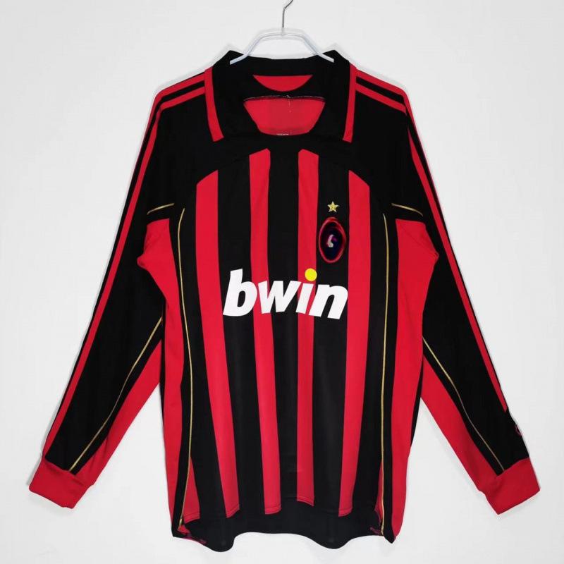 AC retro long-sleeved jersey England Paris France football jersey