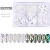Nail Art Jewelry Glass Shards, Irregular Gold Foil Tin Foil Symphony Nail Sequins