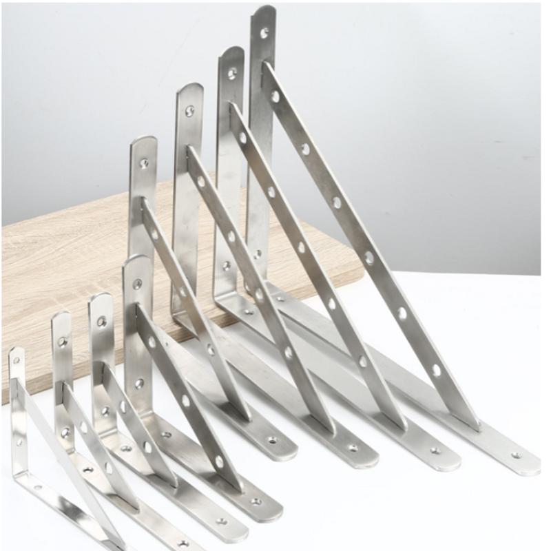 2Pcs Stainless Steel L Type Bracket Angle Bracket Heavy Duty For Wall Angle Bracket