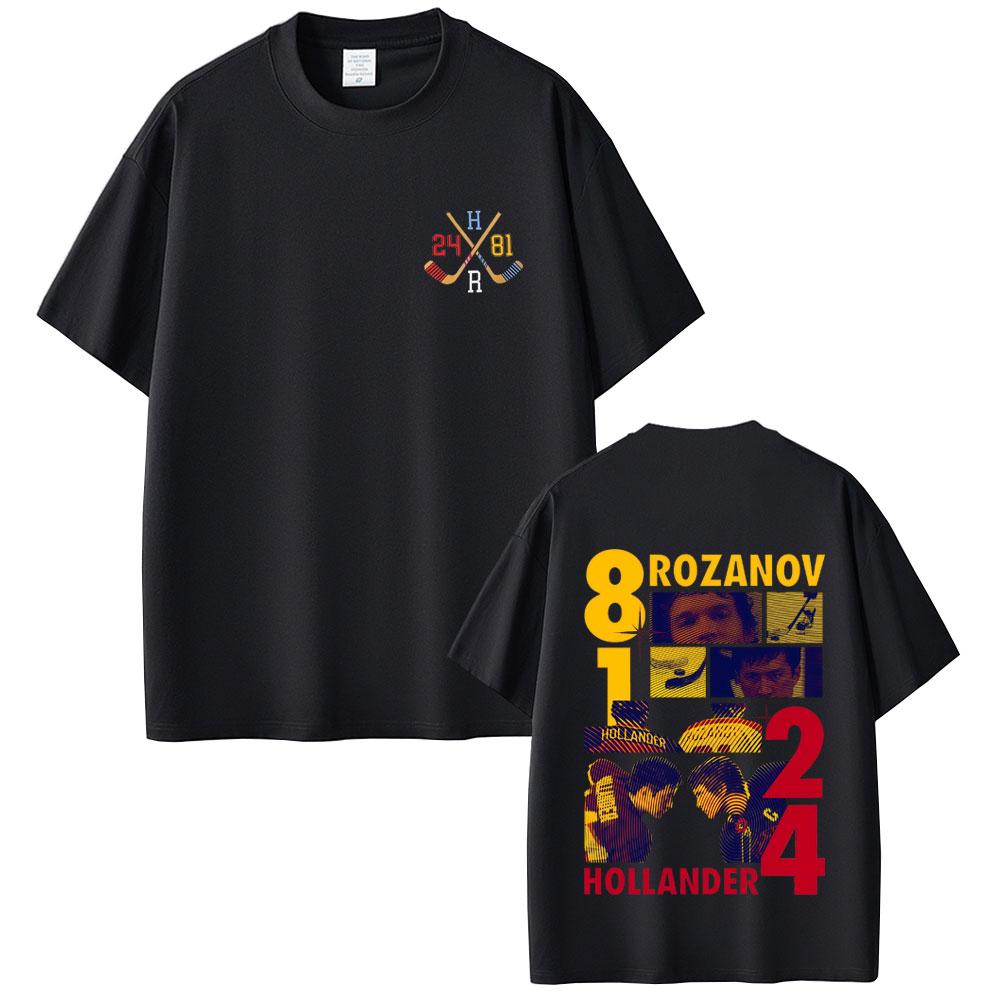 Heated Rivalry Shane Hollander Ilya Rozanov Hollanov 2481 Graphic Tshirt Men Women Vintage Streetwear Male Fashion T Shirts