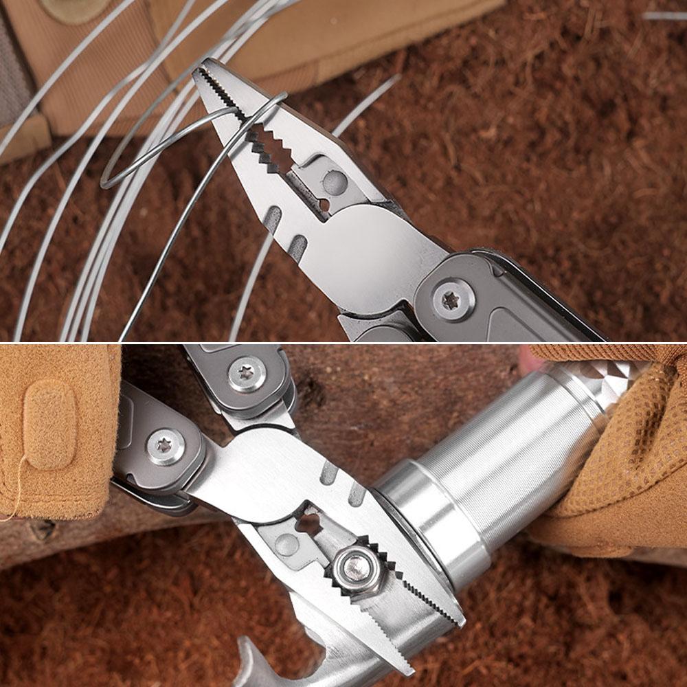 17-в-1 EDC многофункциональный инструмент плоскогубцы походное снаряжение и оборудование для кемпинга, профессиональный многофункциональный инструмент для выживания с ножом ножницы