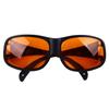 Safety Goggles 190 To 490nm Black Frame Orange Lens OD5 Light Blocking Eye Protection Glasses for