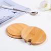 Wood Wide Mouth Can Mason Jar Cap Mug Cover Wooden Lids Lid With Spoon Hole Seasoning Bottle Caps