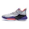 Баскетбольные кроссовки Li Ning Air Strike 8 с амортизацией, противоскользящие, износостойкие, средней высоты, мужские баскетбольные кроссовки Micro-Crystal-Gray ABPR035-1