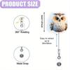 Beautiful Owl Badge Reel - Scalable ID Holder with Vivid Design for Nurses, Students, and Staff.