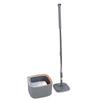 Набор из 2 ведер для швабры с вращающейся на 360 градусов микрофибровой шваброй для сухой и влажной уборки пола