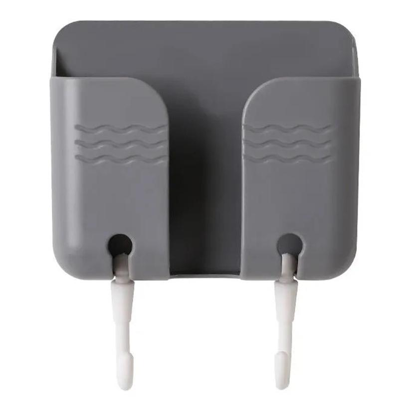 Настенный органайзер для зарядки мобильного телефона, ящик для хранения с дистанционным управлением, многофункциональная подставка, настенный держатель с вилкой для телефона