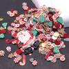 500g Cute Christmas Themed Beads Festival Accessories Soft Clay Pieces Slime Making Kits DIY Kids Crafts Sensory Toys