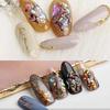 12pcs Nail SeaShell Slices Particle Crushed Shell Manicure Set Thin Nail Art Glitter Decoration Tool
