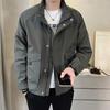 Куртки и пальто мужские новые весна и осень большие карманы мужские повседневные топы и одежда