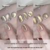 Golden Autumn Cat Eye Nail Gel: 2025 Flash Mirror Gold Crystal Set for Autumn/Winter