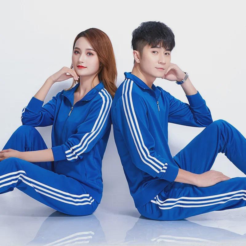 Повседневная куртка унисекс с тремя планками — универсальная весенняя спортивная одежда, идеально подходящая для пар и студентов.