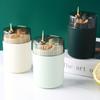1pc Automatic Toothpick Dispenser, Plastic, No Power Required, Convenient Press Release Button, Kitchen and Dining Table Accessory