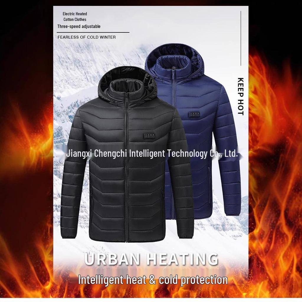 Хлопковая куртка с USB-подогревом и регулируемой температурой