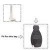 KEYYOU 10PCS For Benz Uncut Key Blanks ert For Mercedes Benz Smart Chrome & Black Remote Car Fob Key Blade Replacement