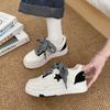 Белые туфли женские на толстой подошве универсальные повседневные студенческие спортивные туфли для сноубординга