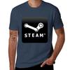 Steam Футболка индивидуальная футболка кавайная одежда черные футболки для мужчин