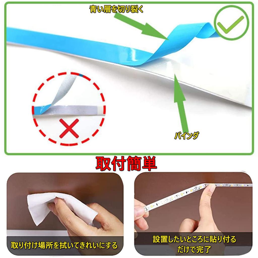 10m LED Strip Light [New for 2023] Warm WhiteCool WhiteDaylight, 3-Pin SMD2835, High Color Rendering, 3000k-6500k Color Temperature, High Brightness,