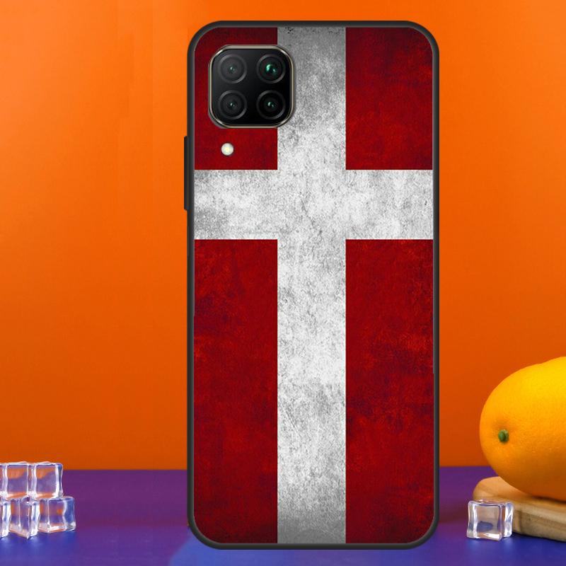 Флаг Дании для чехла Huawei Nova 9 10 SE 5T 12i 12s 11i Y91 Y90 Y60 Y70 Y72 Y61 P60 Pro P20 P40 P30 Lite