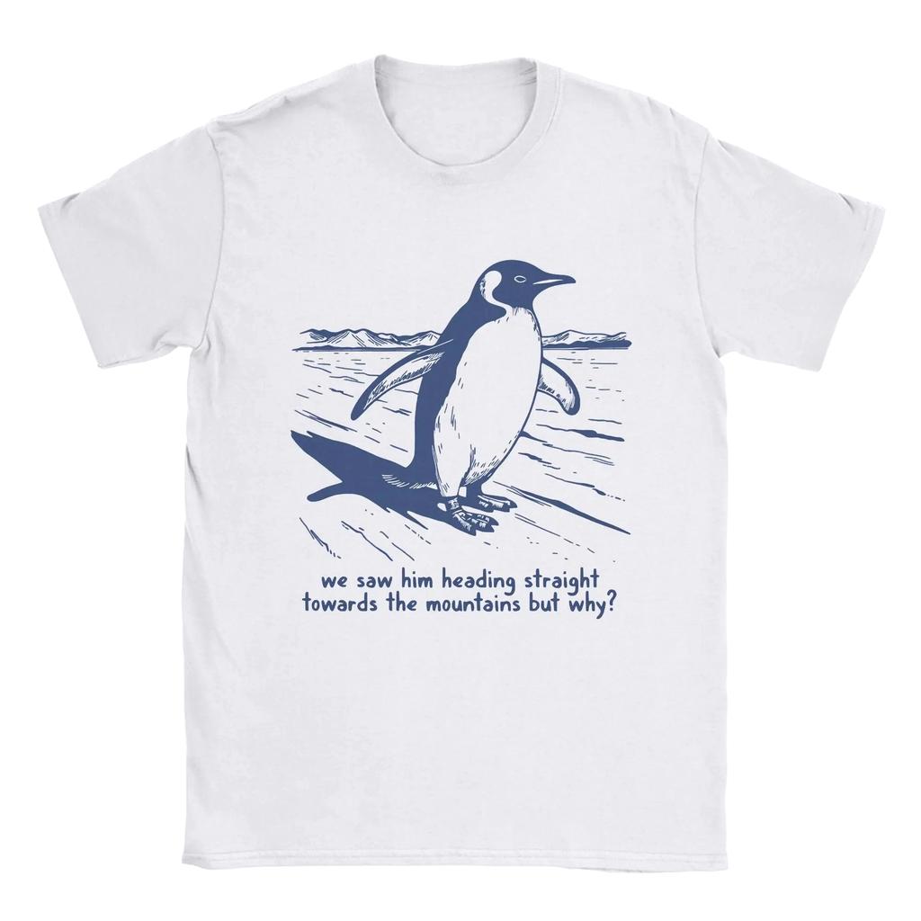 Women T-Shirts But Why Penguin Nihilist Penguin 2026 New Summer Casual Tees Fashion Short Sleeve T Shirt Round Collar Clothes