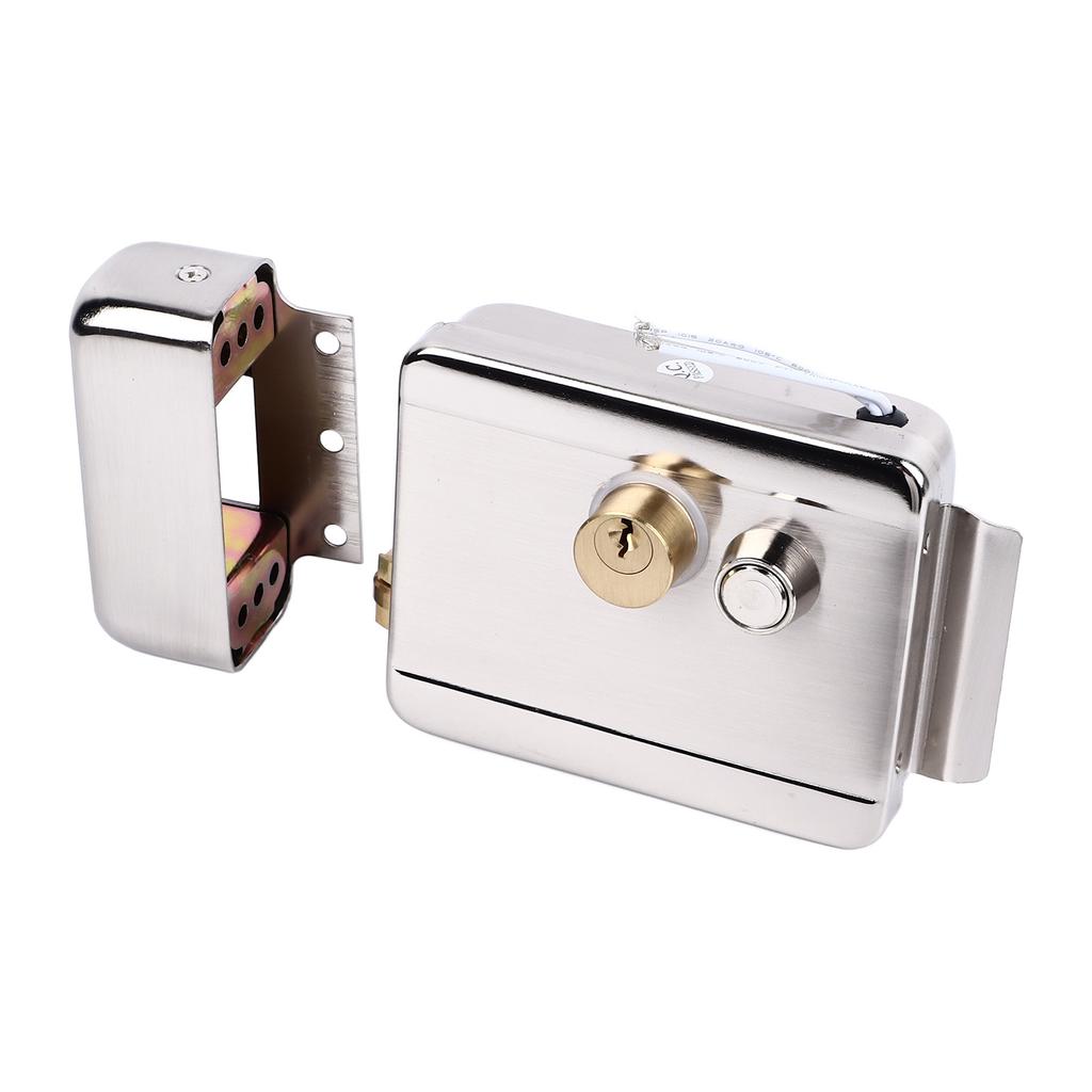 Electric Control Door Lock Dual Head Double Lock for Doorbell Intercom Access Control Security